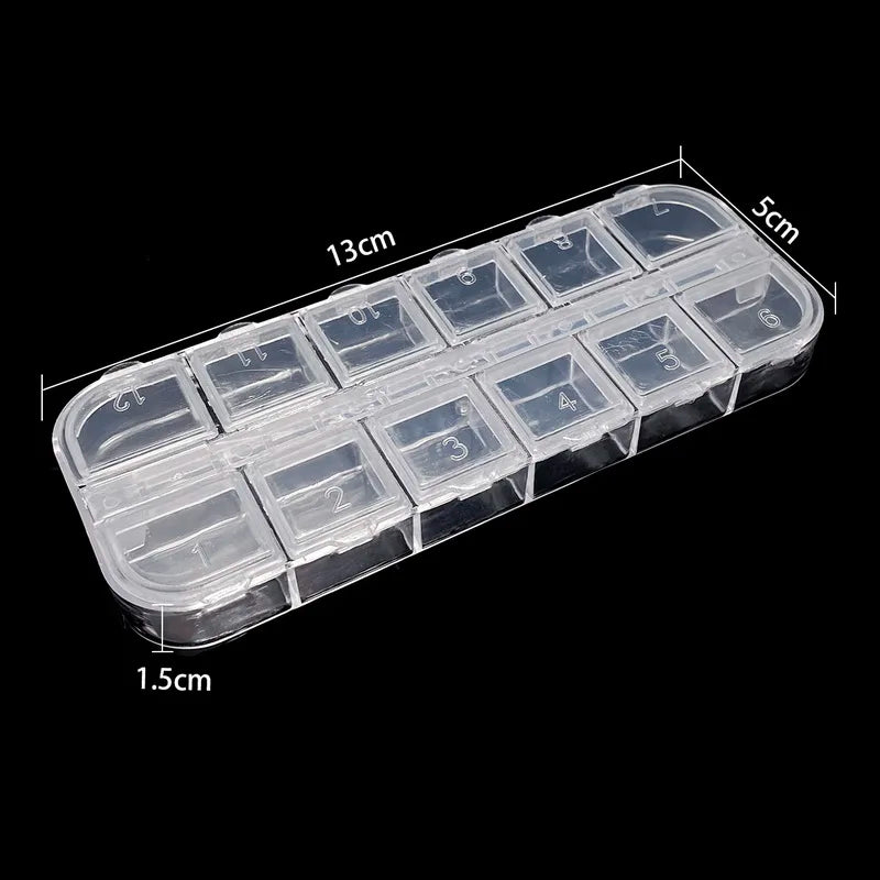 19 Style Plastic Storage Jewelry Box Compartment Adjustable Container for Beads earring box for jewelry rectangle Box Case