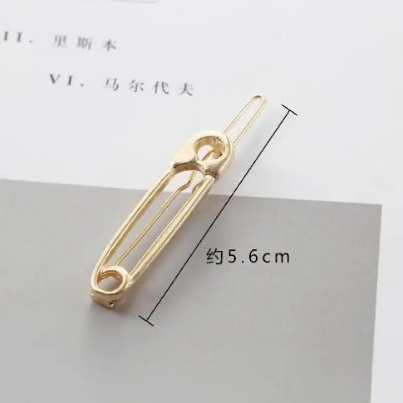 2021 New Fashion Hair Accessories Simple Net Celebrity Wild Ladies Acrylic Pin-shaped Mini Hairpin Bangs Clip Manufacturer Sales
