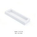 PE Film Jewelry Storage Box 3D Packaging Case Gemstone Free Stand Floating Frame Membrane Ring Earrings Necklace Display Holder