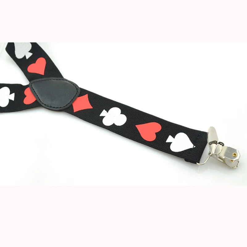3.5cm Brace Tie Set Women Men Suspender For Trousers Pants Holder Bow Tie Cravat Set Y-Shape Poker Office Casual Gallus Gift