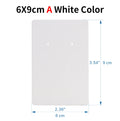 50pcs Opp Self-adhesive Plastic Bag Earrings Display Necklaces Cards For Jewelry Making Cardboard Paper DIY Packages Supply