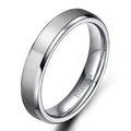 Tigrade 4/6/8/10mm Silver Color Men's Titanium Ring Brushed Man Wedding Band Engagement Rings Male Jewelry Couple anel feminino