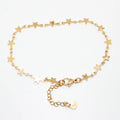 304 Stainless Steel Anklet  Gold Color Round Heart Chain Anklet Bracelets For Women on the leg Anklet Jewelry Accessories, 1 PCs