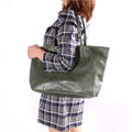 Women's Handbag Large Capacity Women's Simple Daily Commute Versatile Solid Color Letter Printed Design Shoulder Bag