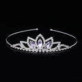 AINAMEISI Crystal Glass Crown Headband Children Girl Princess Crown Headdress Wedding Hair Accessories Party Gifts