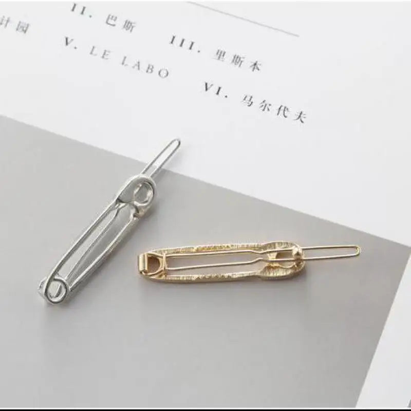 2021 New Fashion Hair Accessories Simple Net Celebrity Wild Ladies Acrylic Pin-shaped Mini Hairpin Bangs Clip Manufacturer Sales