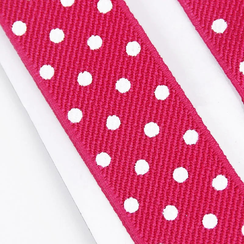 Fashion Polka Dot Colorful Children Belt Baby Boys Girls Suspenders Clip-on Y-Shape Braces Elastic Kids Adjustable 3 Clips Belts