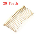 6pcs 10/15/20/30 Teeth DIY Metal Hair Comb Claw Hairpins Black/Rhodium For Wedding Jewelry Making Findings Components Comb
