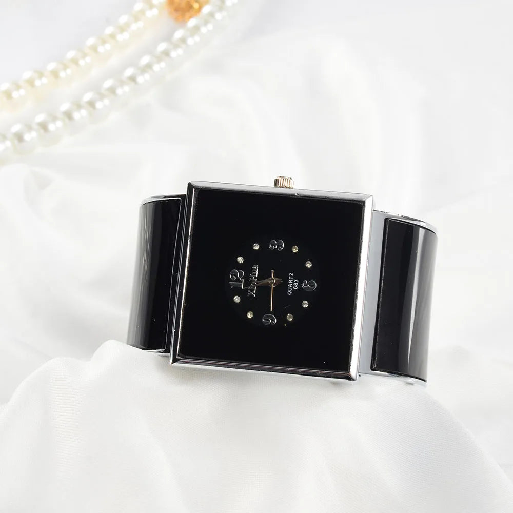 Women's Big Stainless Steel Bracelet Watches Women Watches Luxury Crystal Ladies Watch Women Clock reloj mujer relogio feminino