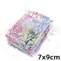 10/20/50Pcs White Blue Colorful Drawstring Organza Bags Jewelry Packaging Display Bags Wedding Party Gift Bags Jewelry Pouches
