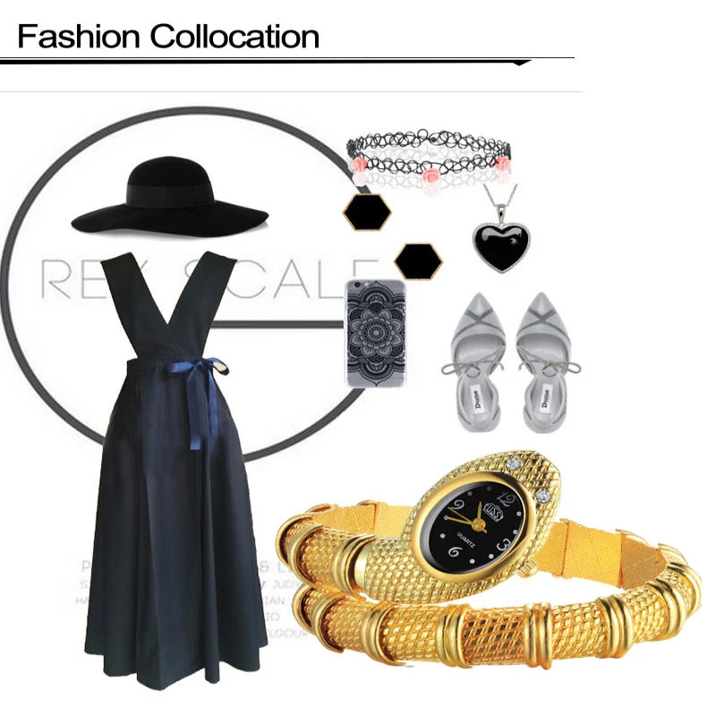 Women's Snake Watch Women Watches Luxury Gold Women's Watches Fashion Ladies Watch Clock reloj mujer montre femme