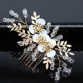 Bridal Hair Accessories Crystal Peals Hair Combs Wedding Hair Clips Accessories Jewelry Handmade Women Hair Ornaments Headpieces