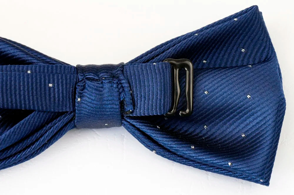 Solid Color Man's Belt Bowtie Set Men Women Suspenders Polyester Y-Back Braces Star Silver Point Bow Tie Adjustable Elastic