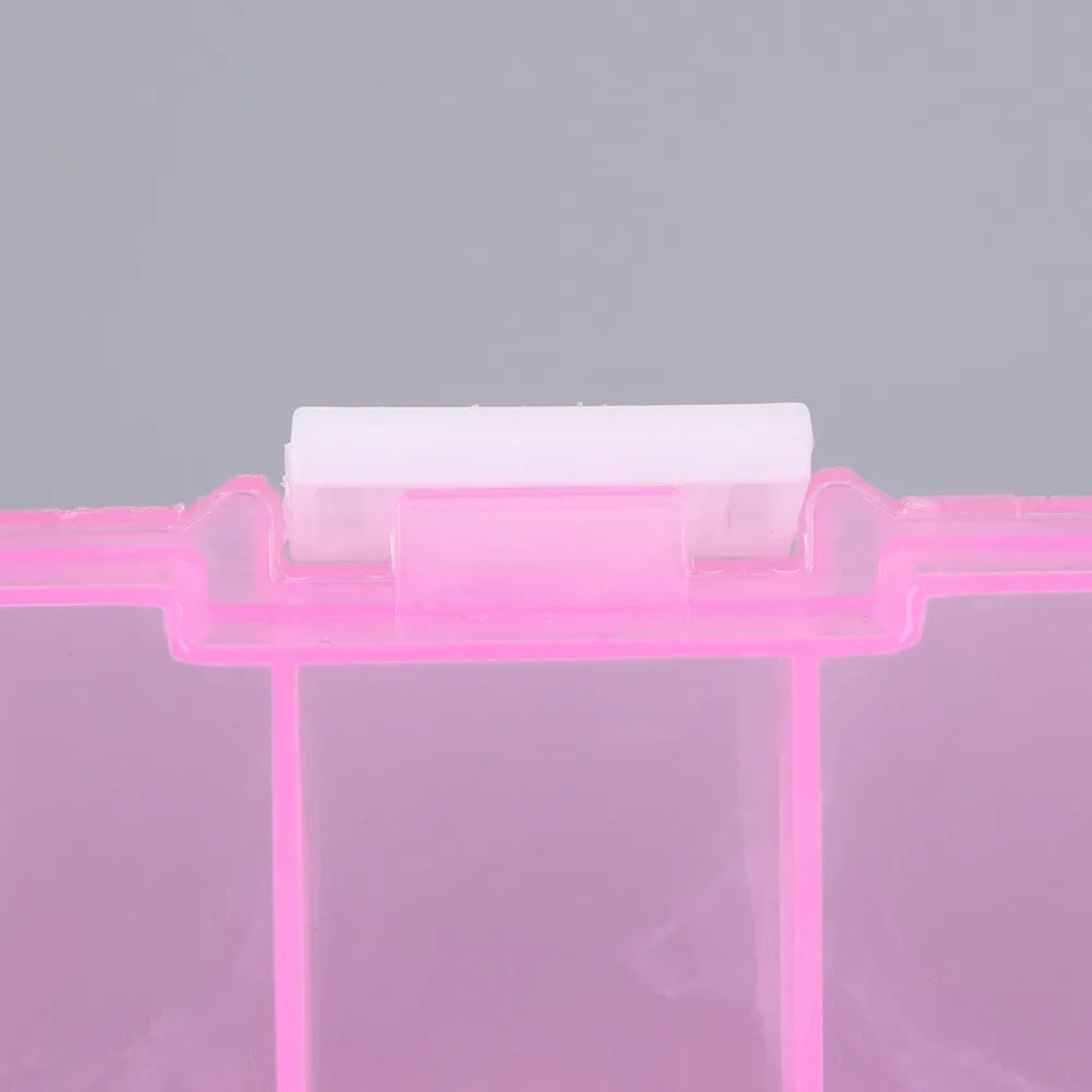 10 Slots Adjustable Transparent Jewelry Storage Box Ring Earring Drug Pill Beads Portable Plastic Organizer Case Travel Bins