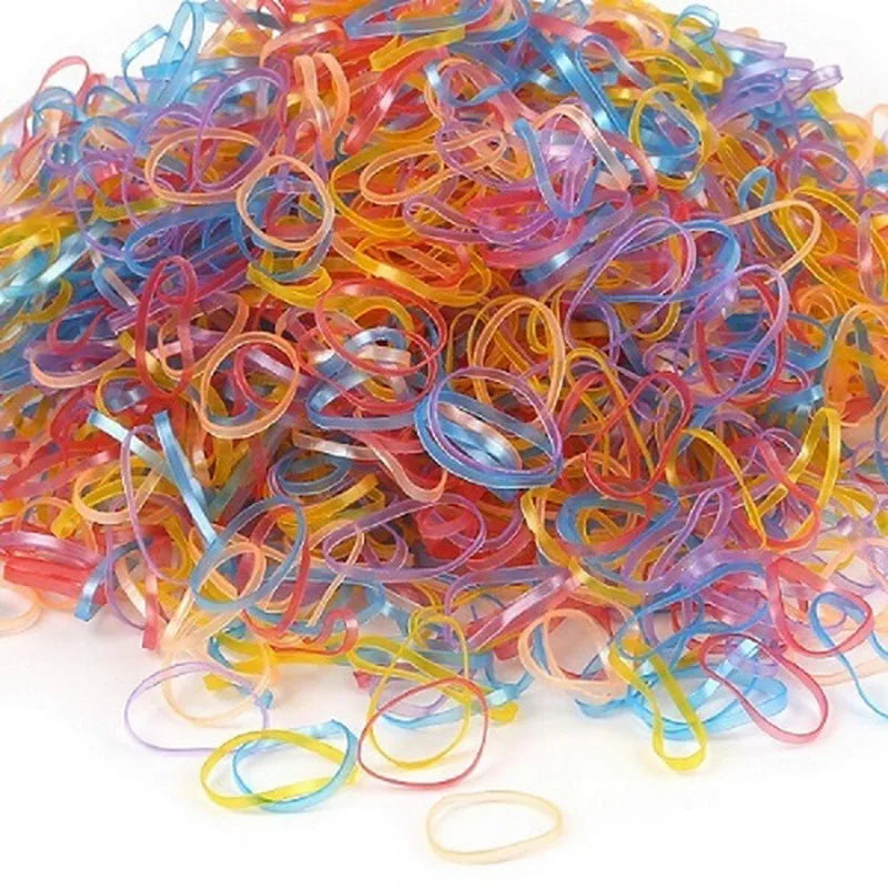 About 1000pcs/bag 2018 New Child Baby Hair Holders Rubber Bands Elastics Girl's Tie Gum Braids Hair Accessories
