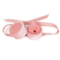 Velvet Round Silk Ribbon Jewelry Box Ring Necklace Earrings Jewelry Storage Box for Proposal Wedding Jewelry Packaging Display