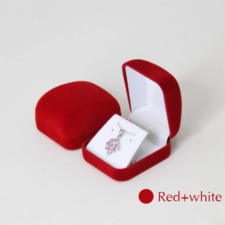 Stud Earrings Storage Box Drop Earrings Pendant Organizer Case Highly Velvet Small Necklace Jewelry Display Gift Packaging Boxes