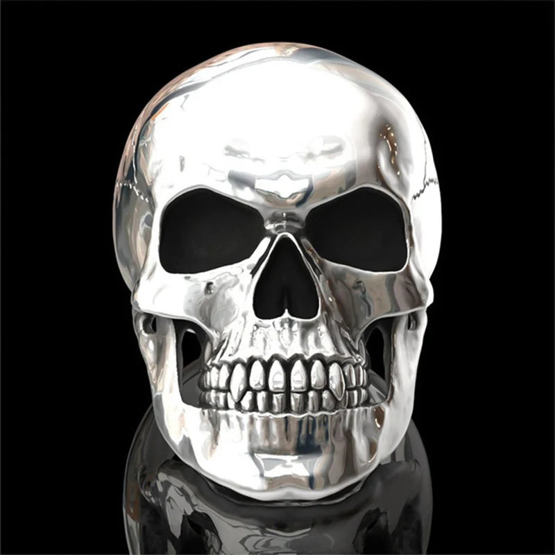 Hip-Hop Men's Biker Rings Ghost Head Skull Rings for Men Gothic Punk Metal Rock Biker Jewelry Accessories Wholesale