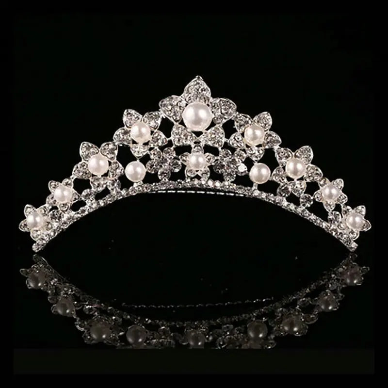 Women Crystal Tiaras and Crowns Headband Kid Girls Bridal  Wedding Party Accessiories Crowns Princess Hair Jewelry Headdress