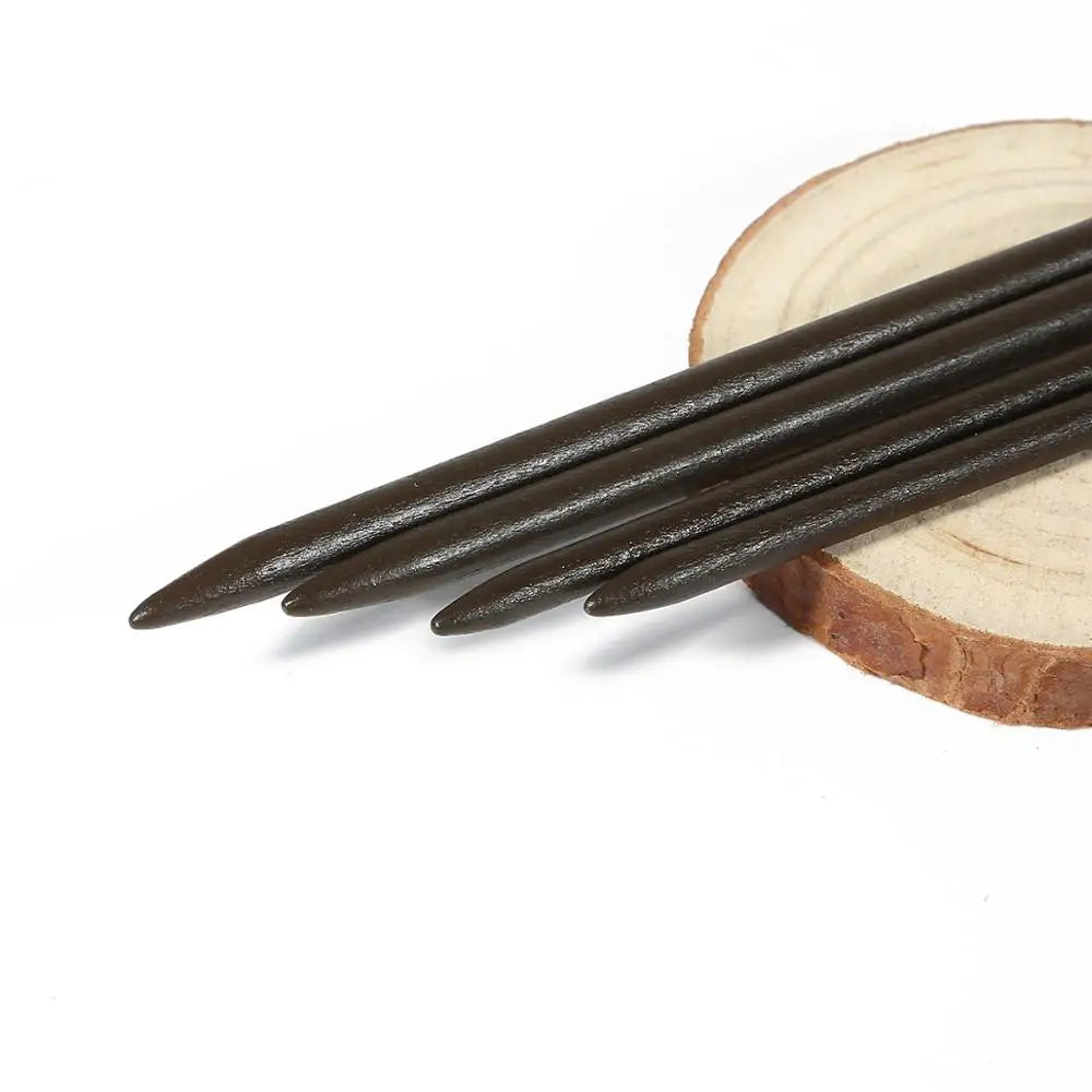 1pcs 18/15cm Classical Wooden Hair Stick Dark Brown Blank Base Hair Stick For DIY Hairpin Headwear Jewelry Hair Accessories