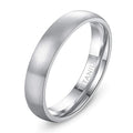 Tigrade 4/6/8mm Brushed Simple Silver/Black Color Titanium Ring Men Minimalist Wedding Band Engagement Rings Women Male Jewelry