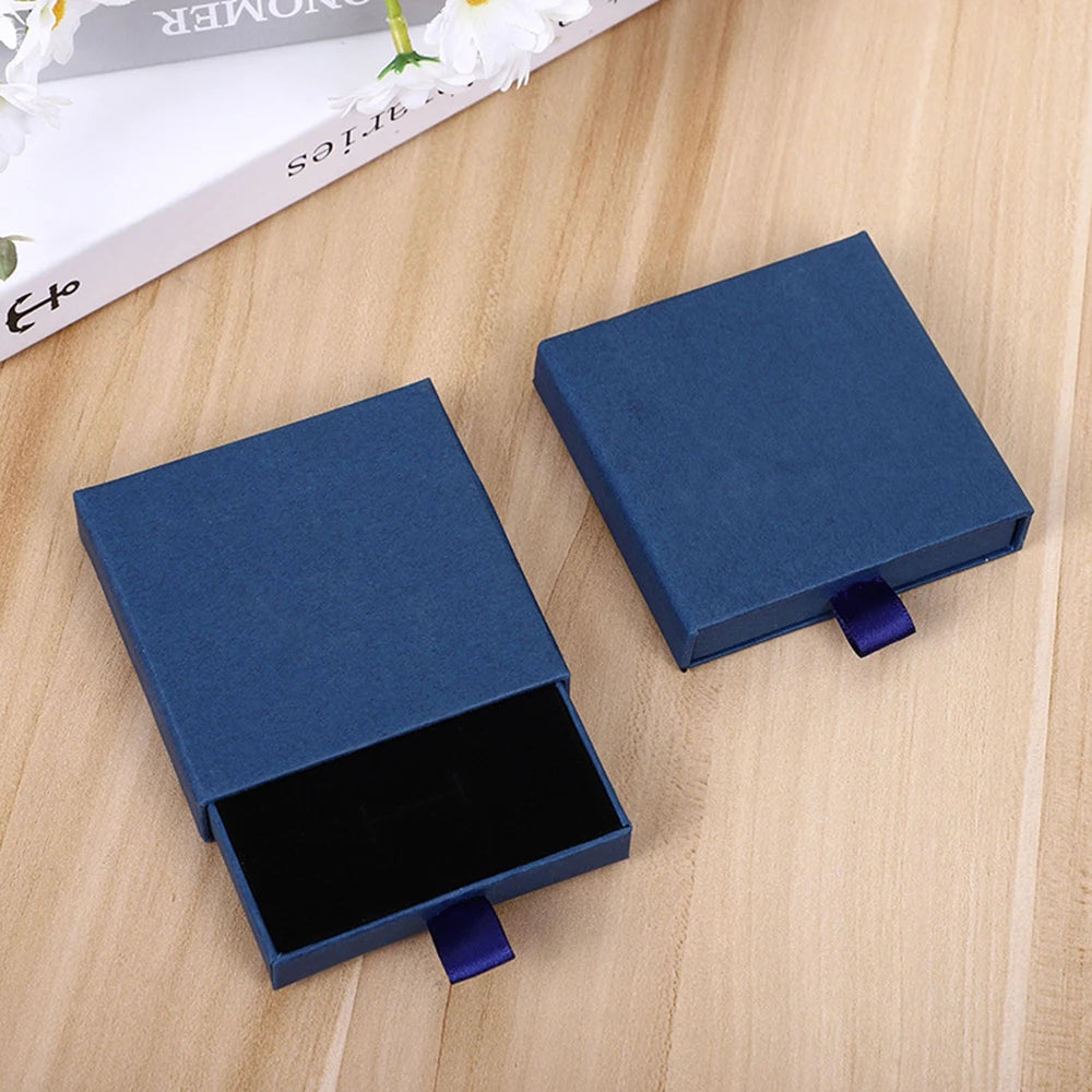 Thicken Paper Drawer Jewelry Box Greeting Card for Necklace Bracelet Ring Gift Display Case Jewelry Packaging Boxes Wholesale