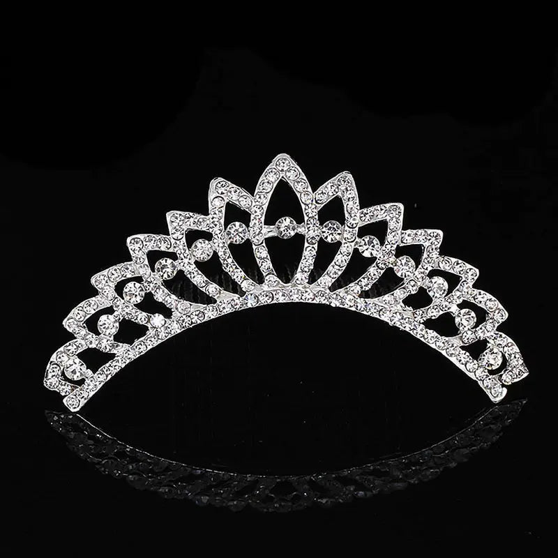 Women Crystal Tiaras and Crowns Headband Kid Girls Bridal  Wedding Party Accessiories Crowns Princess Hair Jewelry Headdress