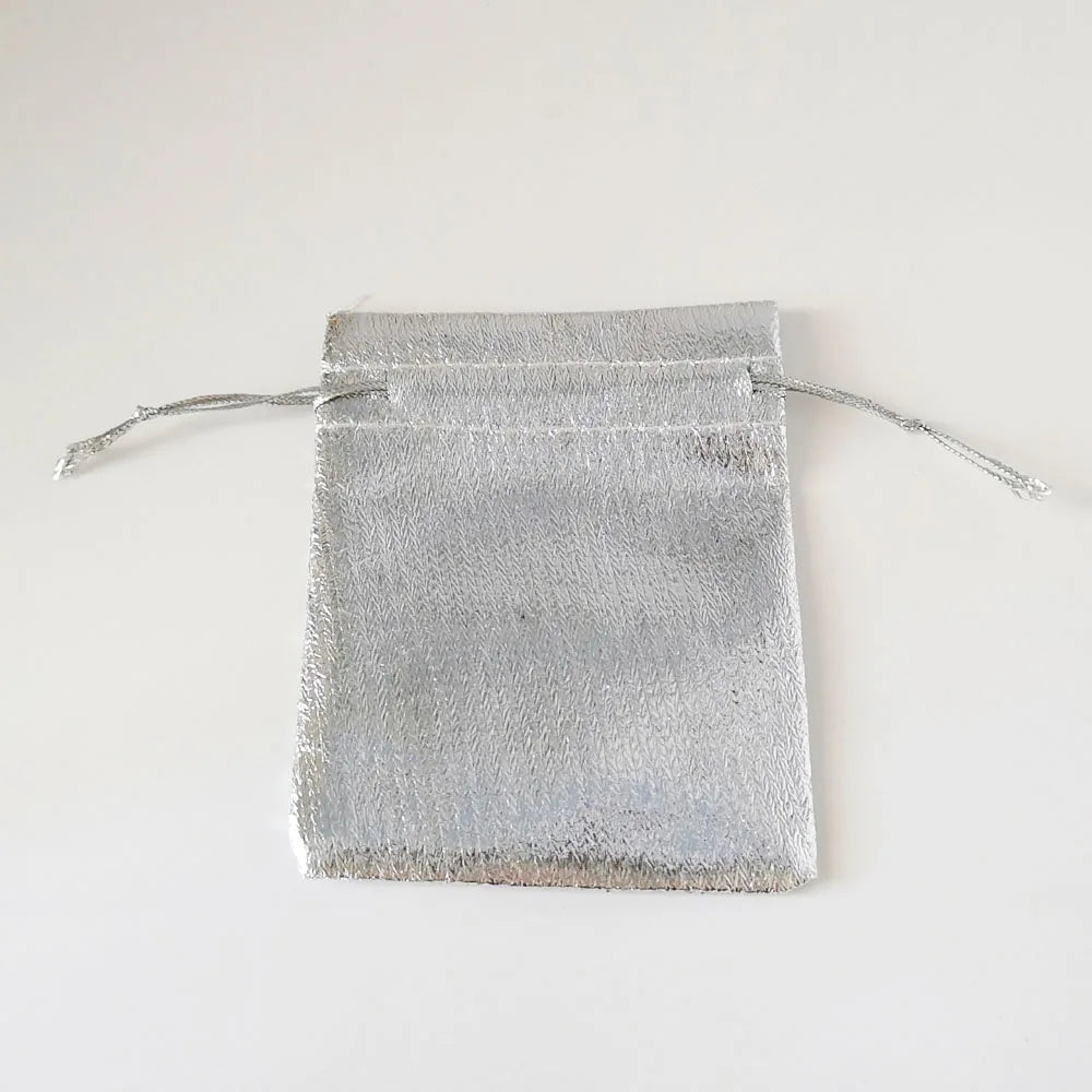 100pcs Jewelry Pouch Jewellery Bag Silver/Gold Velvet Bag Drawstring Jewelry Packaging Bags Organza Jewelry Bags 7x9 9x12 13x18