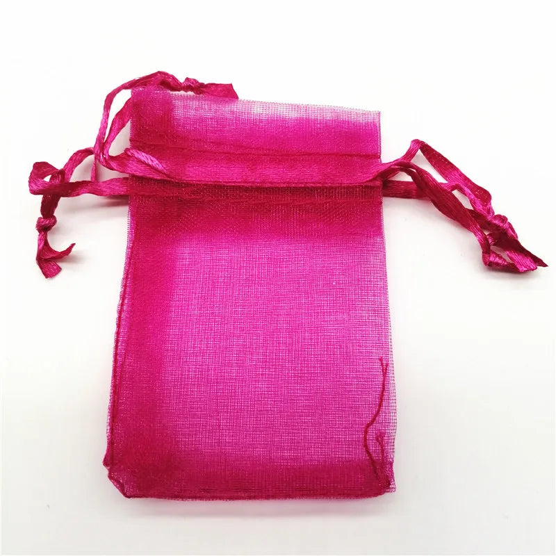 100pcs 9x12 10x15 13x18 15x20cm Organza Bags Jewelry Pouches Jewelry Packaging Bag Jewellery Bag Packaging For Jewelry Bags