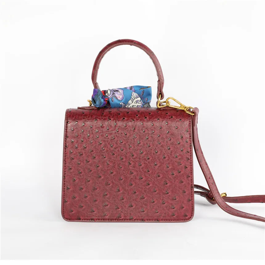 XMESSUN Brand Design Ostrich Pattern Crossbody Bag For Women 2026 Fashion Lady Shoulder Bag Luxury Casual Handbag Tote Purses