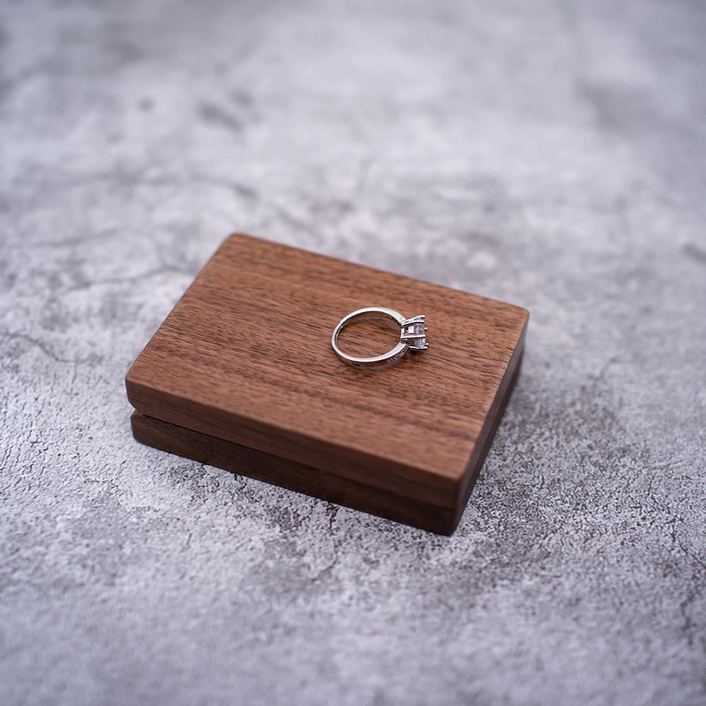 Personalised Proposal Ring Box Case Jewelry Storage Custom text Names Ring box for Wedding Rings For the girls gift anniversary