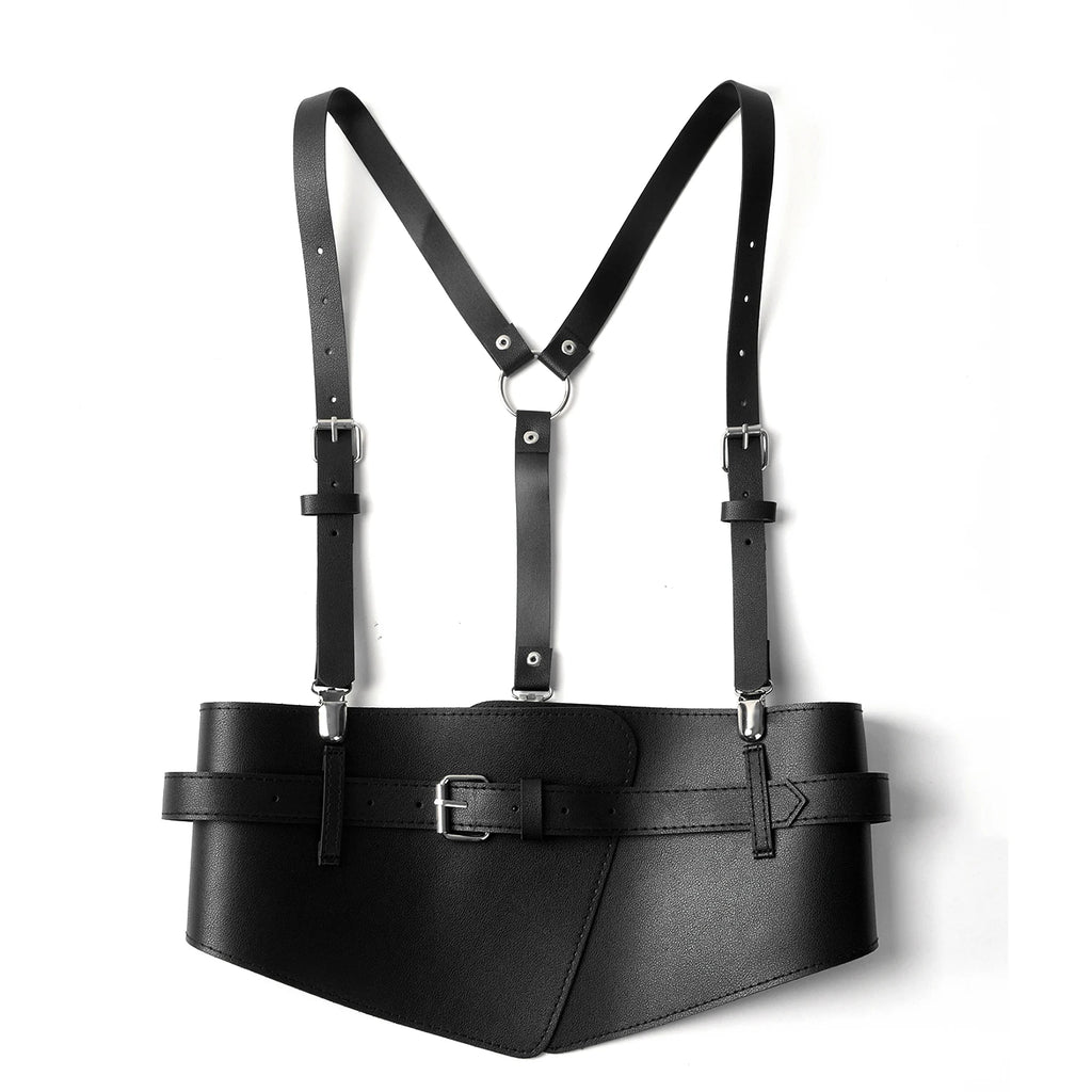 Fashionable Women's Strap Shoulder Belts For Lady Waistband Suspender Decorative Skirt Goth Adjustable For Shirt Dress Overcoat