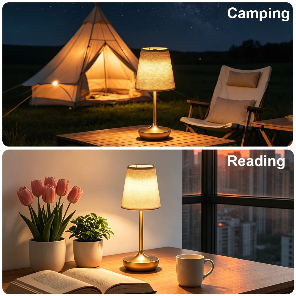 GGBingo Vintage Cloth Table Lampshade New Design Night Light for Bedroom Living Room Side Lighting