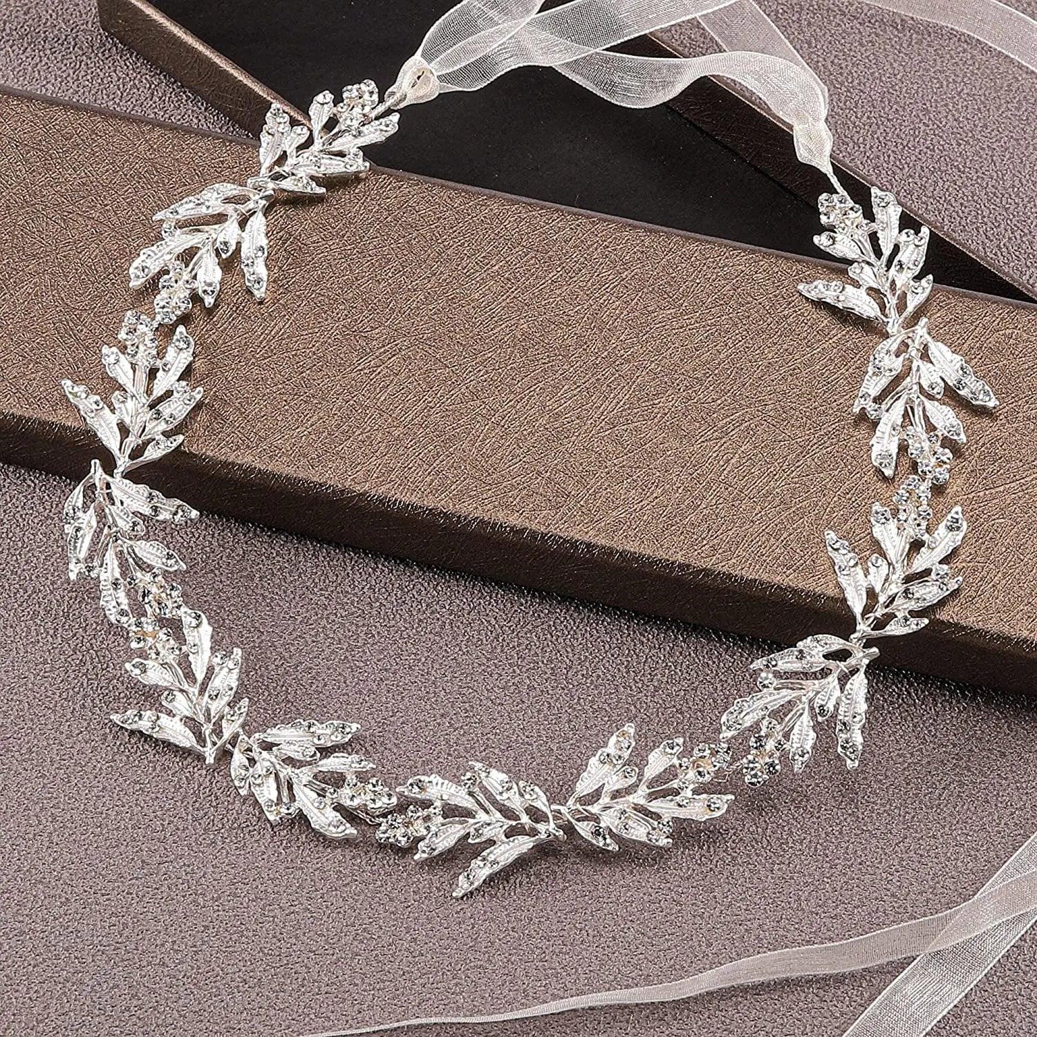 Wedding Headbands For Women Bride Handmade Crystal Rhinestone Tiaras Silver Color Hairbands Hair Accessories Queen Headband Gift
