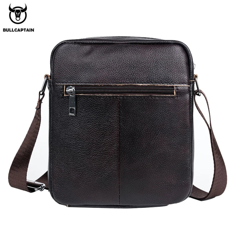 BULLCAPTAINN Brand Men Messenger Bag High Quality Leather Shoulder Bags For Men Business Travel Crossbody Bags Male Mini Bag's