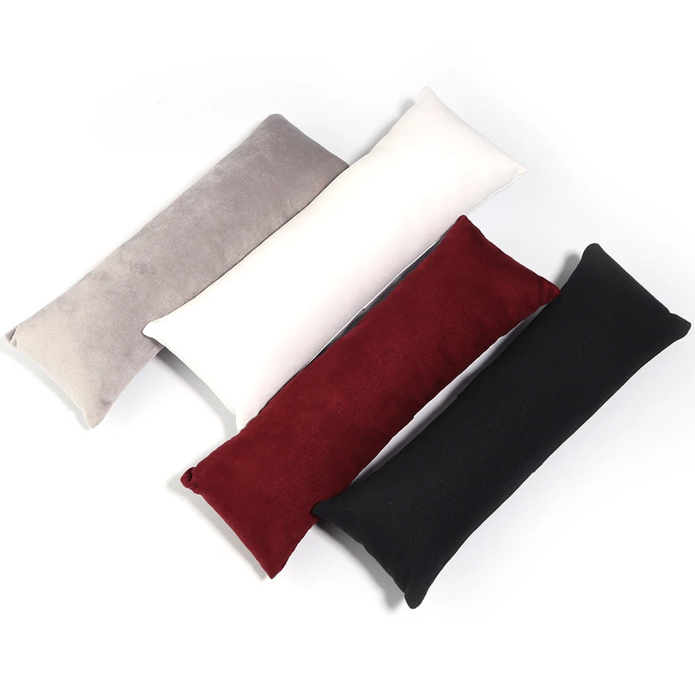Velvet PU Leather Jewelry Pillow Jewelry Bracelet Cushion Holder Organizer Pillow Watch Display Photography Prop Wholesale
