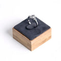 Ring Display Rack Small Travel Vintage Ring Holder Case Wedding Ring Box Wooden Jewelry Show Props Earrings Rings Organizer