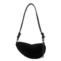 Frosted Retro Bag for Women 2025 New Autumn and Winter Niche Design Faux Suede Shoulder Messenger Commuter Dumpling Underarm Bag