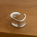 925 Sterling Silver Rings for Women Couple Minimalist Handmade Simple Smooth Sparkling Ring Set Party Gift Prevent Allergy