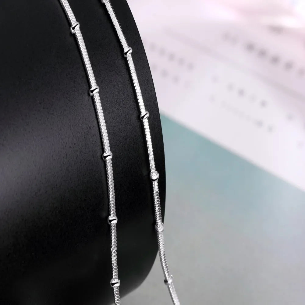 Silver Bracelet & Necklace Se