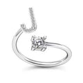 LATS Zircon Initial A-Z Letter Rings for Women Girl Adjustable Opening Ring Name Alphabet Female Wedding Fashion Jewelry Gift