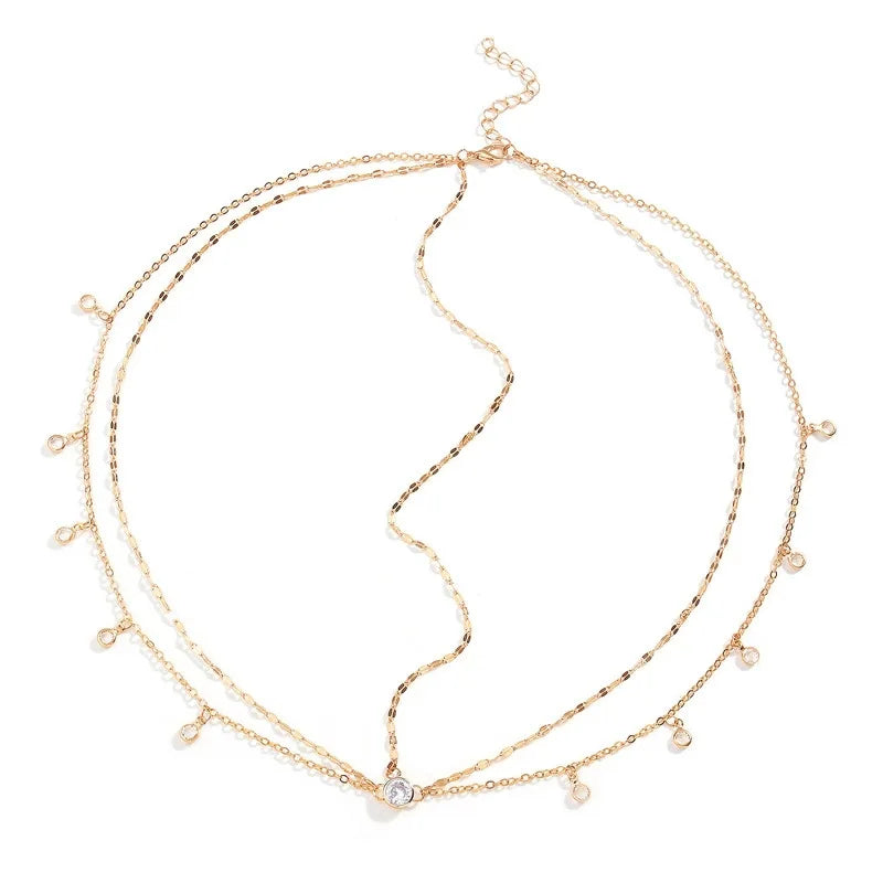 New Personality Trendy Multi-layered Crystal Hair Accessories for Women Luxury Shiny Bride Hair Jewelry Party Accessories Gift