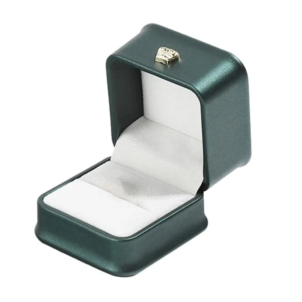 Jewelry Ring Box Engagement Ring Box Soft Velvet Lined Earring Ring Case Jewelry Organizer Exquisite Jewelry Display Case