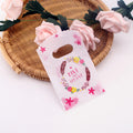50Pcs/Lot 9x15cm Small Plastic Bags Multi Designs Gift Bag Pouches Bracelet Charms Jewelry Packaging Bags With Handles