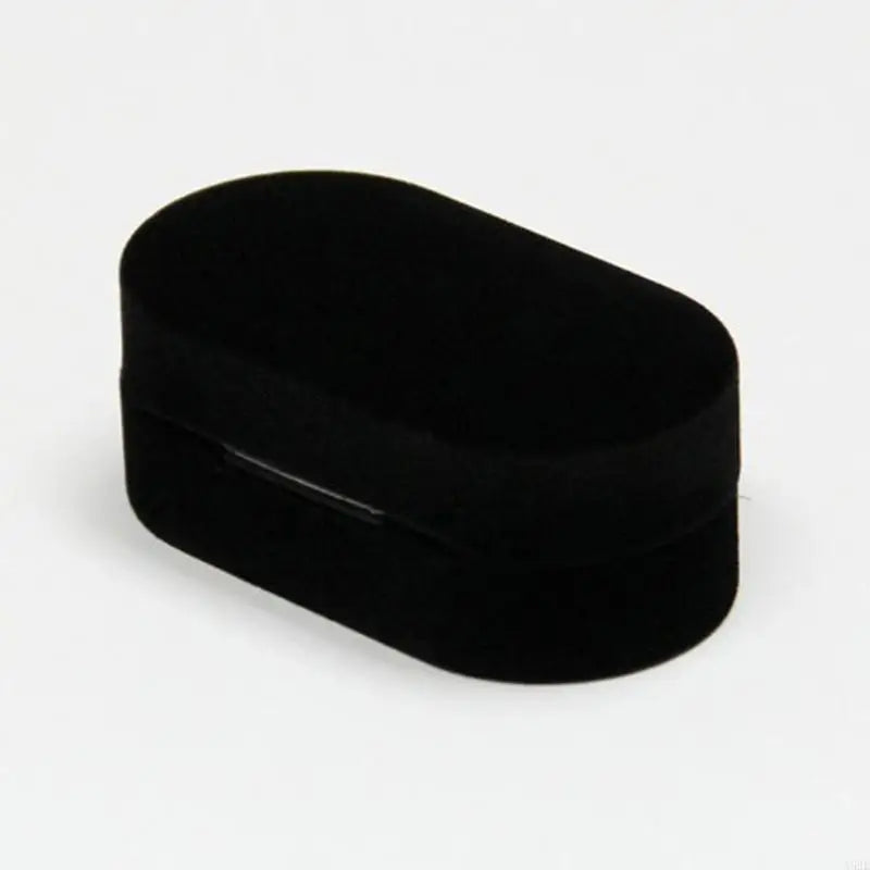 A52E Portable Double Ring Box Velvet Jewelry Ring Box Proposal Engagement Bands Display Holder Wedding Ring Storage for Case