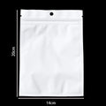 30/50/l00pcs White Jewelry Bags OPP Packing Zip Pouch For Jewelry Display Storage Small Bead Earring Packaging Supplies
