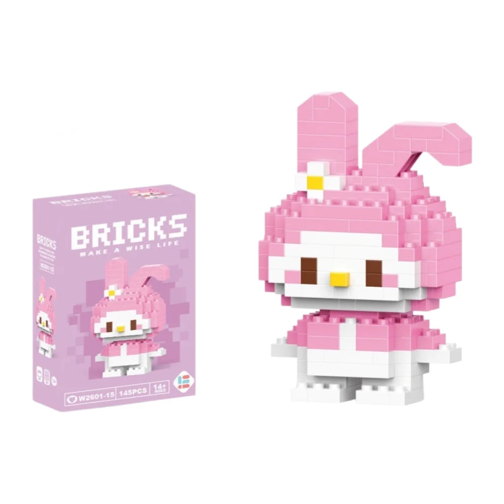 Sanrio Hello Kitty Building Blocks – Kuromi, My Melody & Cinnamoroll