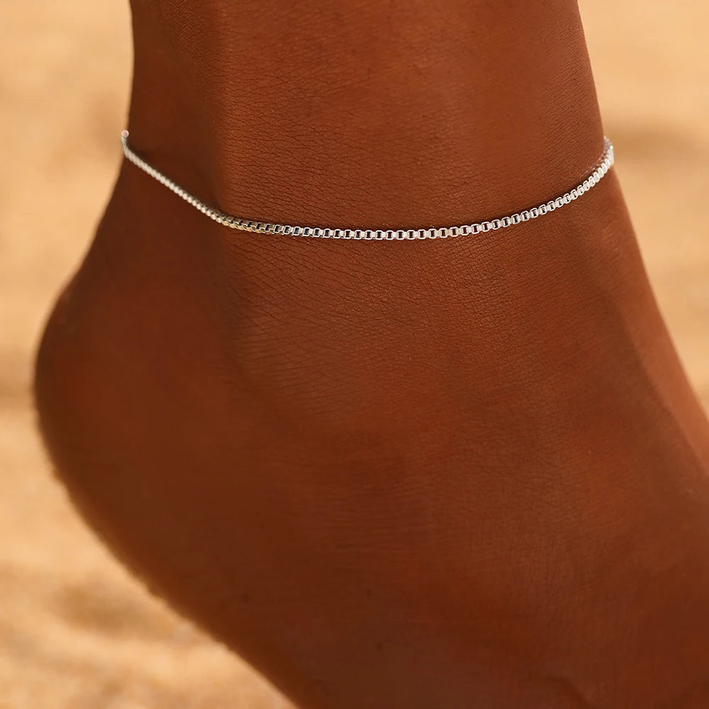 Stainless Steel Anklets Minimalist Popular Design Naked Chain Non-fading High-quality Anklet For Women Jewelry Everyday Wear New