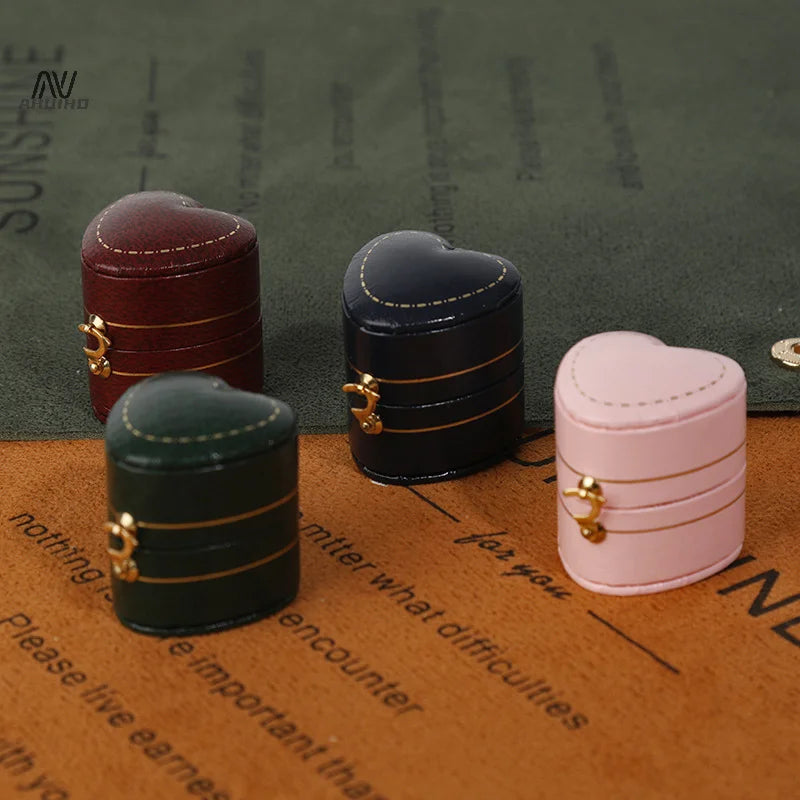 Retro Mini Ring Box High-end Diamond Ring Box Proposal Wedding Ceremony Jewelry Photograph Jewelry Props Jewelry Box