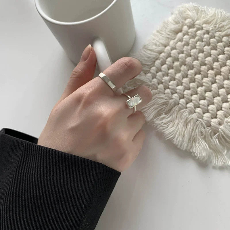 XIYANIKE Delicate Temperament Shell Cuff Finger Rings For Women Fashion New Jewelry Gift Party Beach Vacation anillos mujer